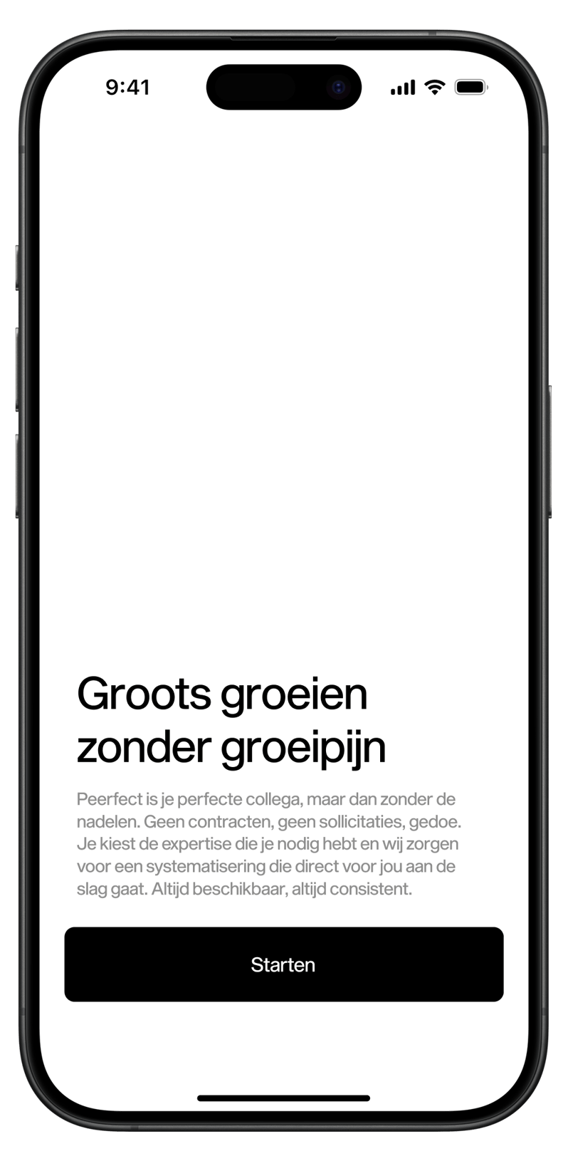 groeien zonder groeipijn smartphone weergave